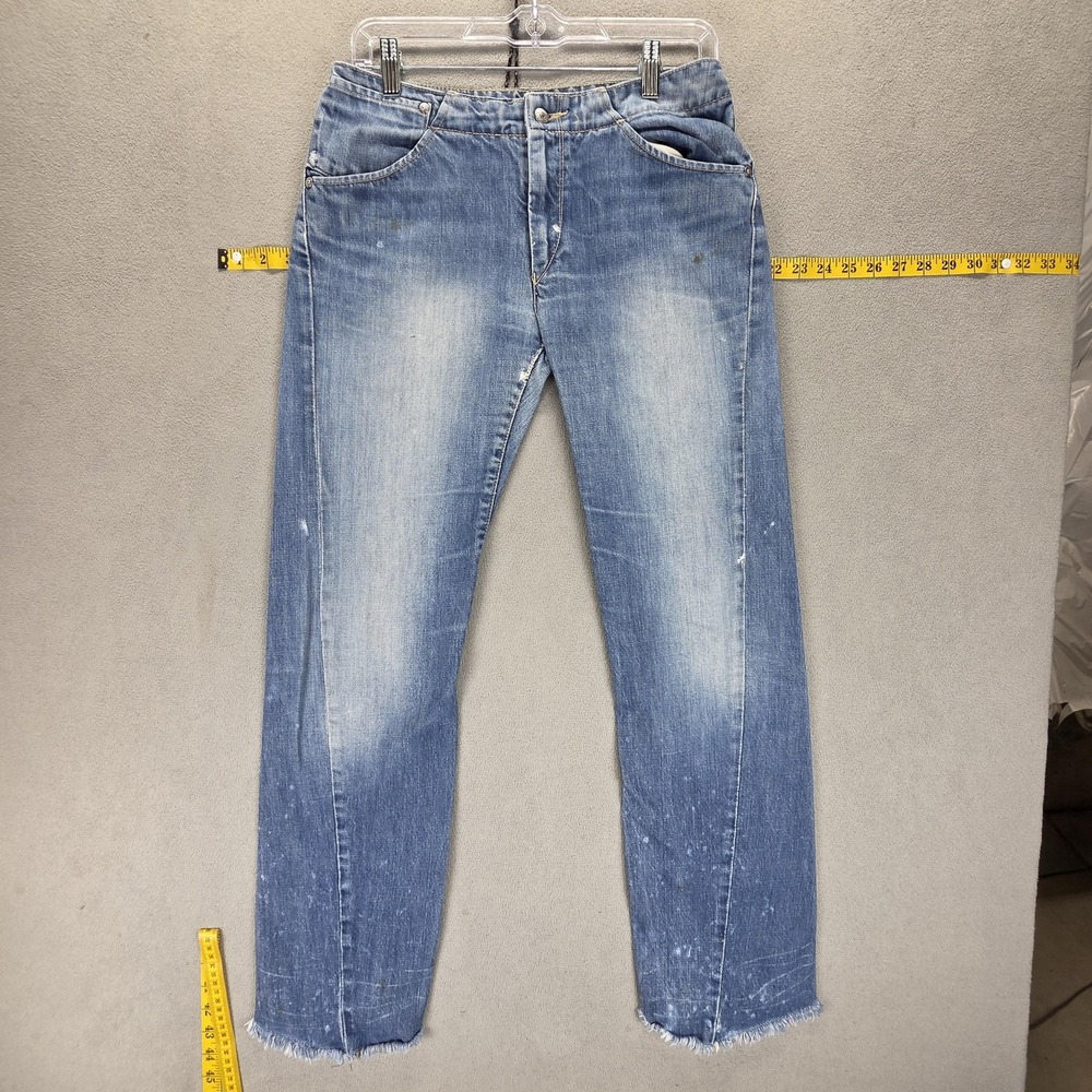 Vintage Levis Engineered Jeans Mens‎ Blue Twisted One Pocket Raw Hem Fits 29x29